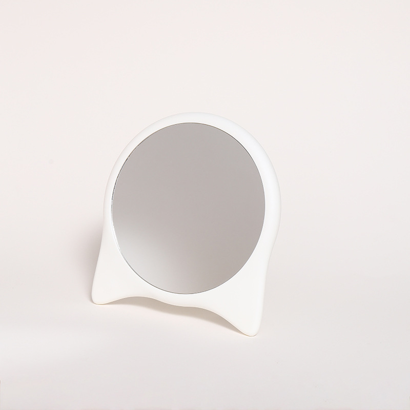 新款简约化妆镜可爱卡通学生宿舍直立化妆镜创意桌面摆件详情5