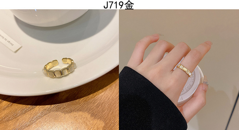 Korean high-end zircon pearl rings for women, retro, niche and light luxury open-top rings, ins style jewelry wholesale pic 33