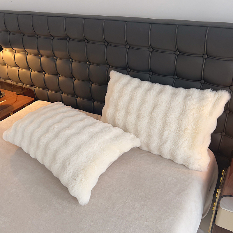 A类超厚獭兔绒四件套牛奶绒皮草绒 加厚秋冬宝宝绒被套件床单床品详情17