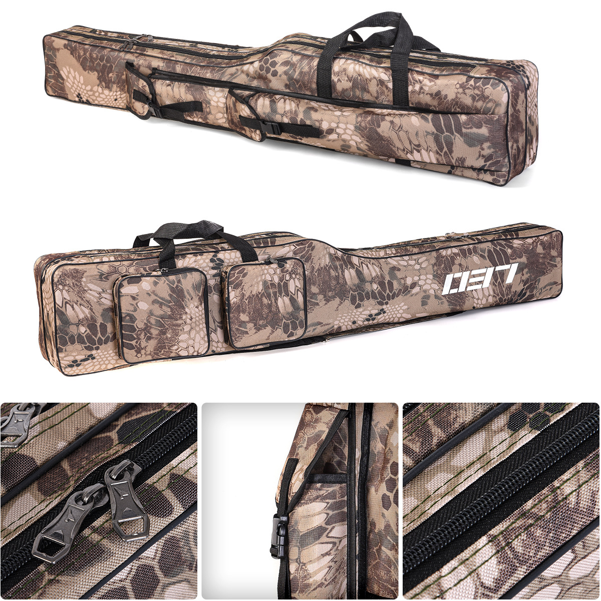28064 LEO/ Leou [Double-Layer knife-shaped Large-belted Fishing Tackle Bag 1.3m] European-style reservoir fishing rod and sea rod Bag pic 27