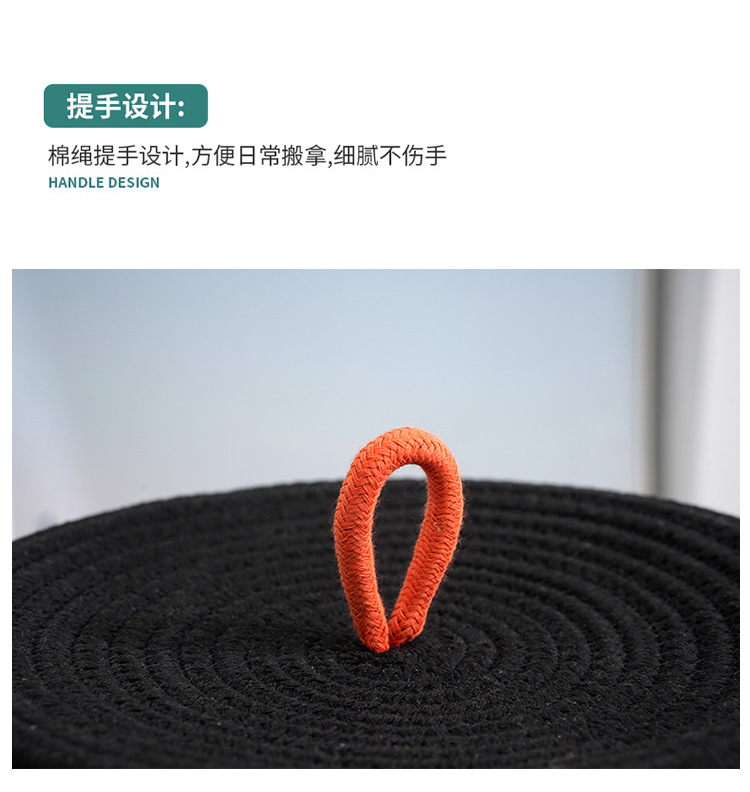 卡通煤球收纳组合零食带盖毛线玩具储物箱客厅卧室棉线编织收纳筐详情10