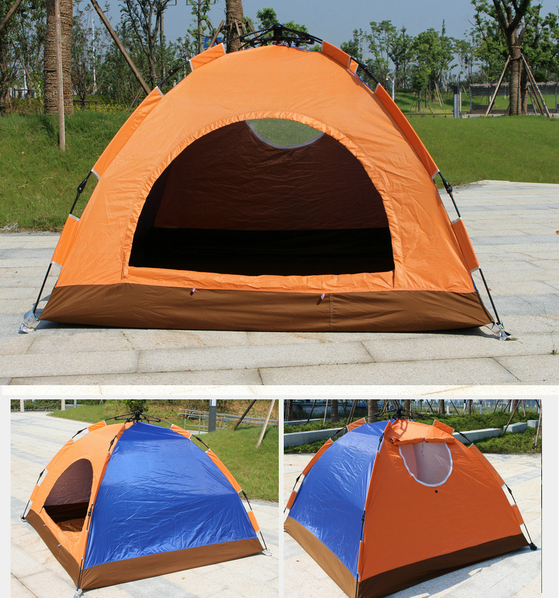 Huanyu Outdoor Wholesale offers 3-4 person outdoor camping automatic tents, multi-person quick-opening travel tents and outdoor products pic 3