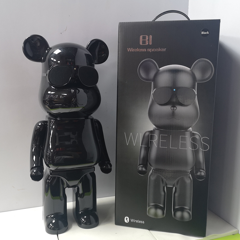 网红暴力熊无线蓝牙音箱创意礼品卡通公仔桌面收款音响TWS对联低音炮蓝牙音响详情8