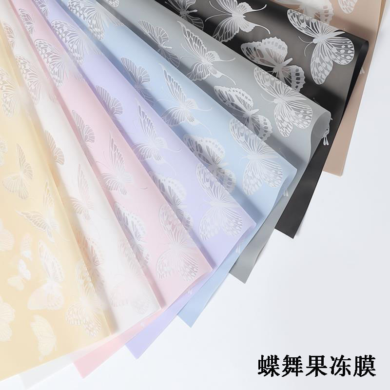 新款清新小雏菊包装纸清新似你 PP防水包花纸加厚欧雅纸DIY批发详情7