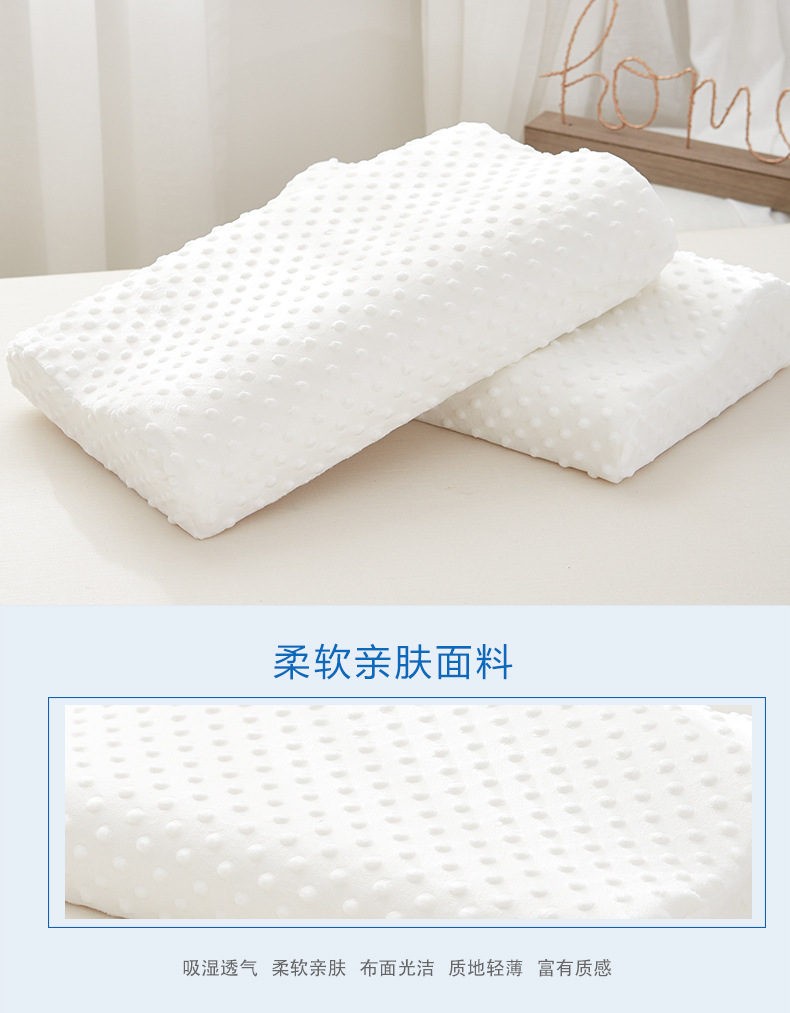Slow rebound memory pillow, zero-pressure pillow core, memory foam health care neck pillow, customized and wholesale gifts pic 4