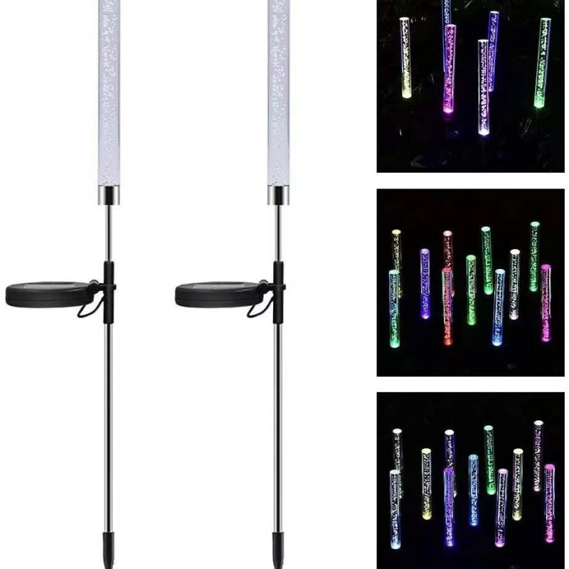 led reed solar ground socket light, frosted rod, outdoor waterproof, cross-border special supply wholesale, garden lighting landscape pic 6