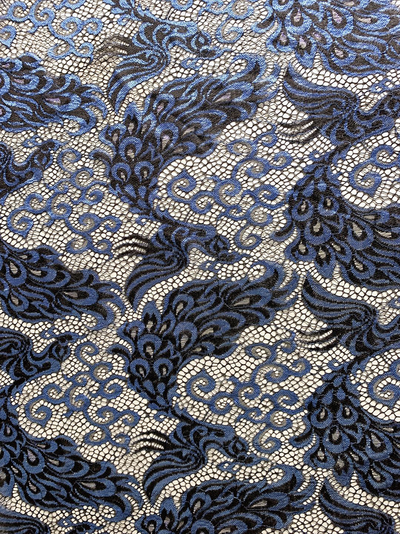 Wholesale of gold-colored phoenix lace fabric, phoenix skirts, wedding accessories, home window screens and tablecloths pic 7