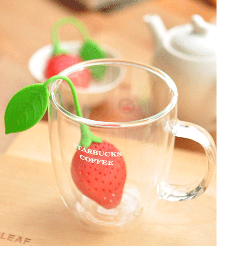 硅胶草莓茶叶包泡茶器 茶包茶漏 茶叶过滤器滤茶器茶隔详情9