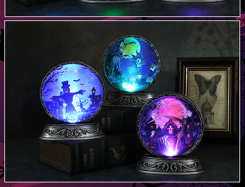 跨境新款万圣节装饰道具南瓜灯小夜灯创意万圣节装饰桌面摆件灯详情12