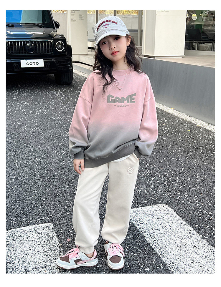 女童卫衣春秋款2024新款儿童洋气时髦春装中大童女孩春季长袖上衣详情16