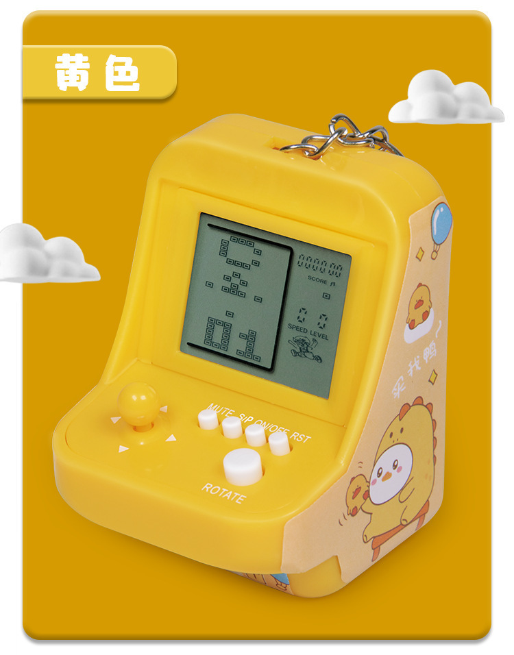 Cross-border classic and nostalgic Tetris game toy gift pendant mini handheld game console keychain pic 10