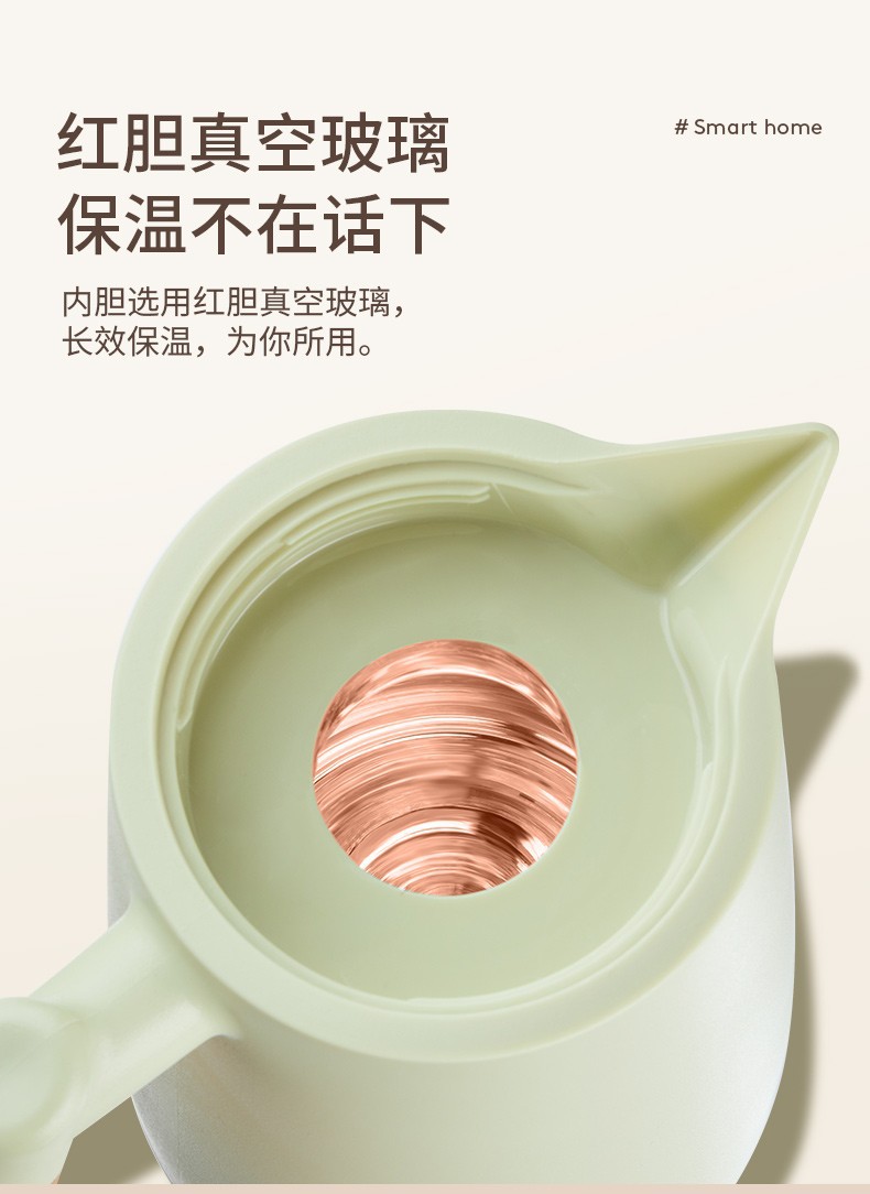 A small thermos with a glass inner liner, a portable thermos for keeping warm, a household large-capacity thermos, suitable for student dormitories pic 4