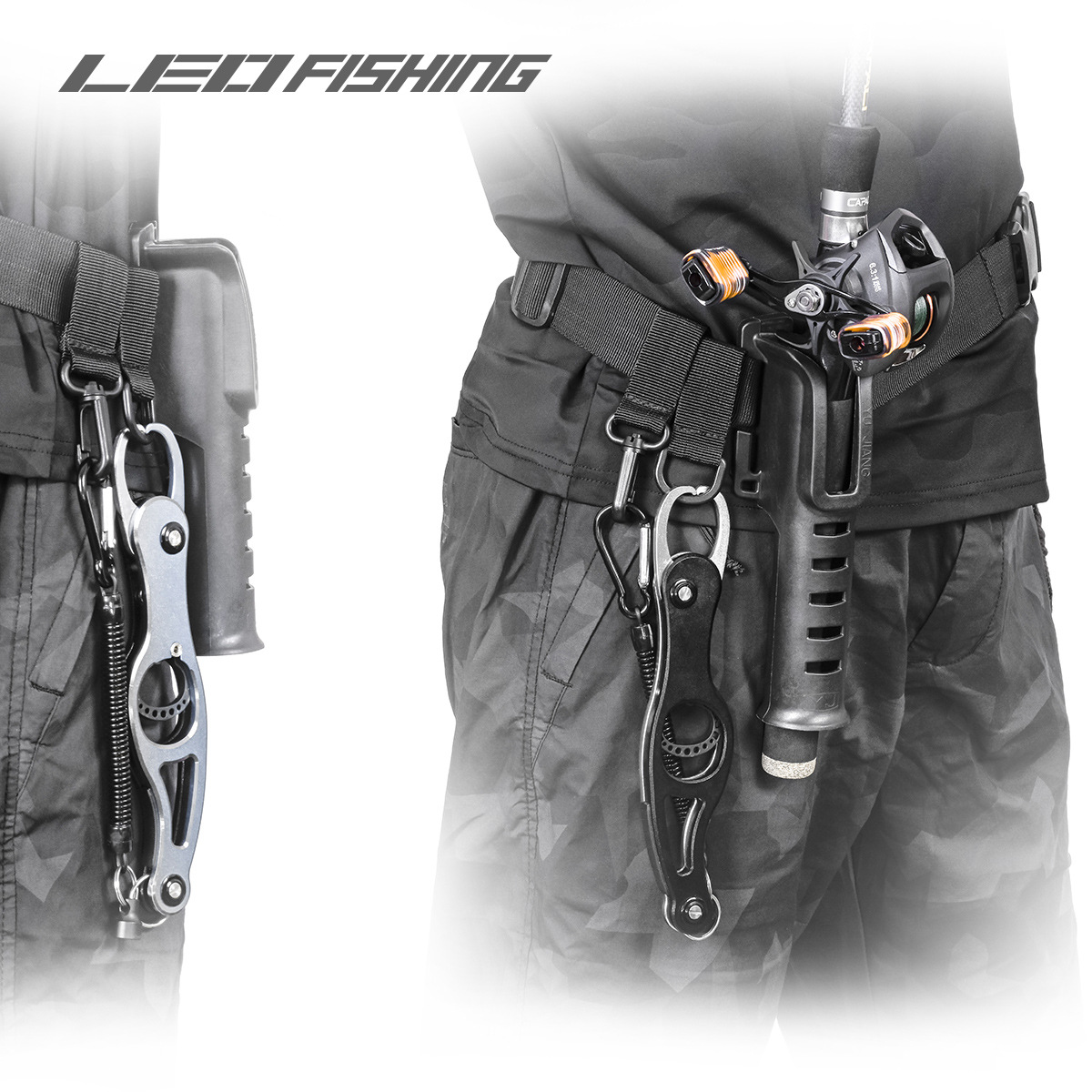 28157 LEO/ Leou [Fishing Rod Belt and Rod Support Frame] Portable Lull Waist Support fishing Gear wholesale pic 9