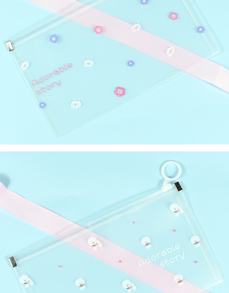 炜搏  卡通大容量可爱动物学生办公收纳袋文件袋笔袋详情9