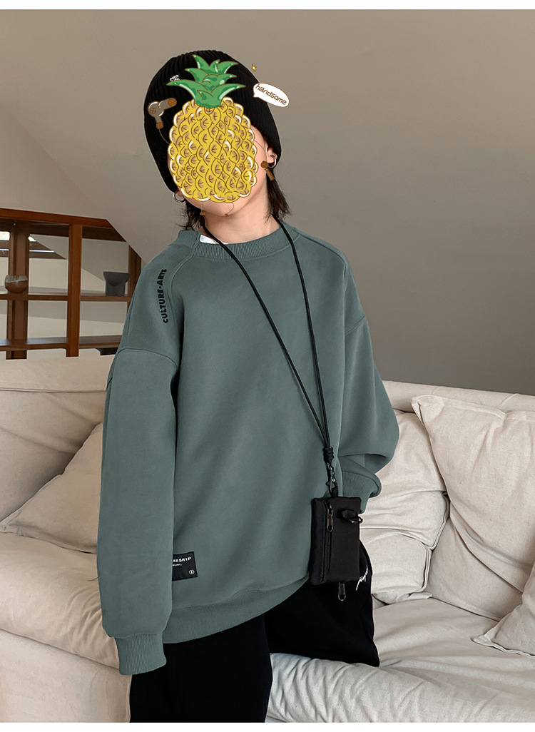 童装2024新款卫衣儿童卫衣男童时髦潮打底衫韩版宝宝上衣男孩宽松详情18