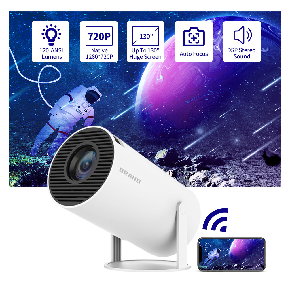 The new HY300 projector model is a portable mini projector for home dormitories, available for Android and high-definition cross-border use pic 1