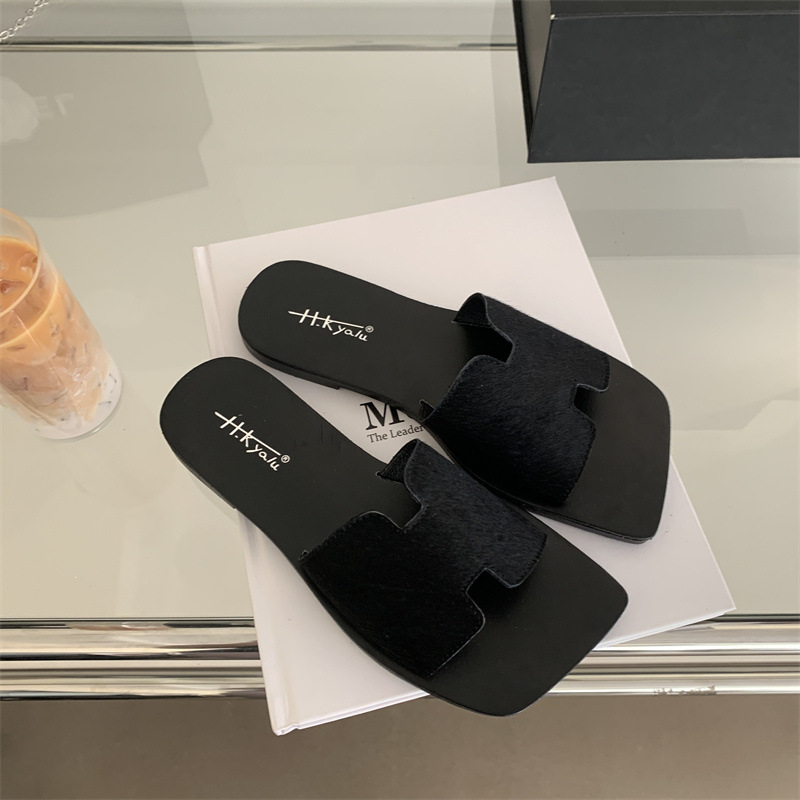 女士凉拖鞋外穿2024年夏季新款时尚百搭复古舒适平底防滑一字拖潮详情32