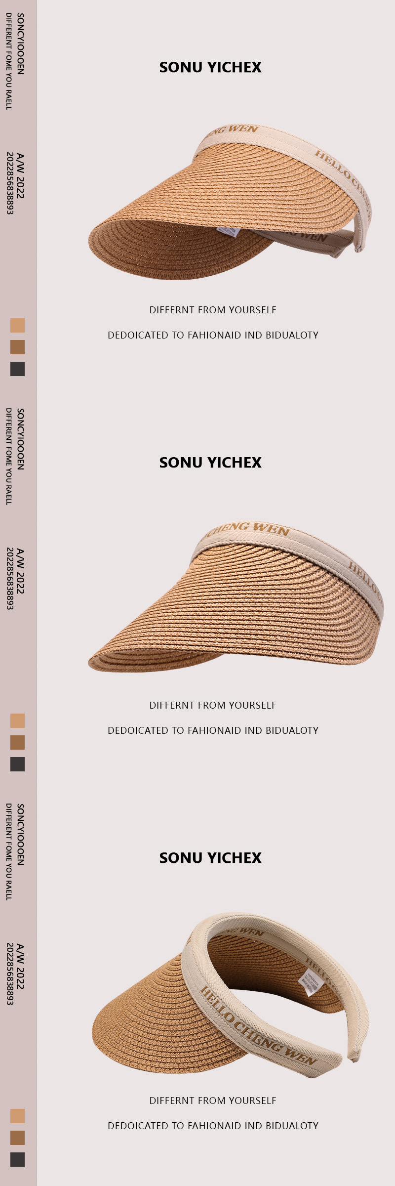 Summer versatile straw hat for women, cool and breathable. Straw hat for couples, versatile cool hat for beach, cool sun hat pic 15