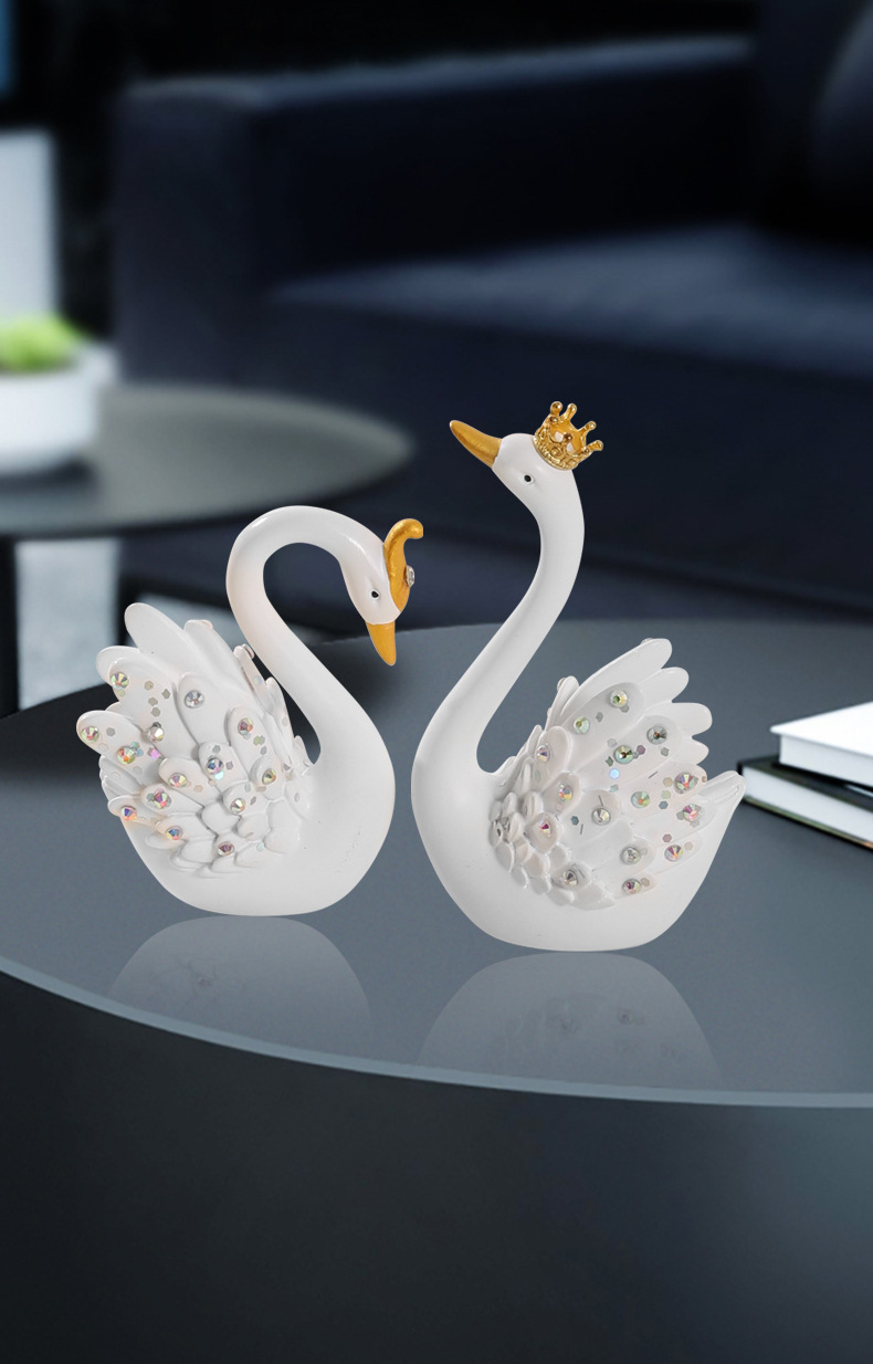 汽车摆件镶钻天鹅情侣高档香水座车载车内饰品女神款网红女士装饰详情10