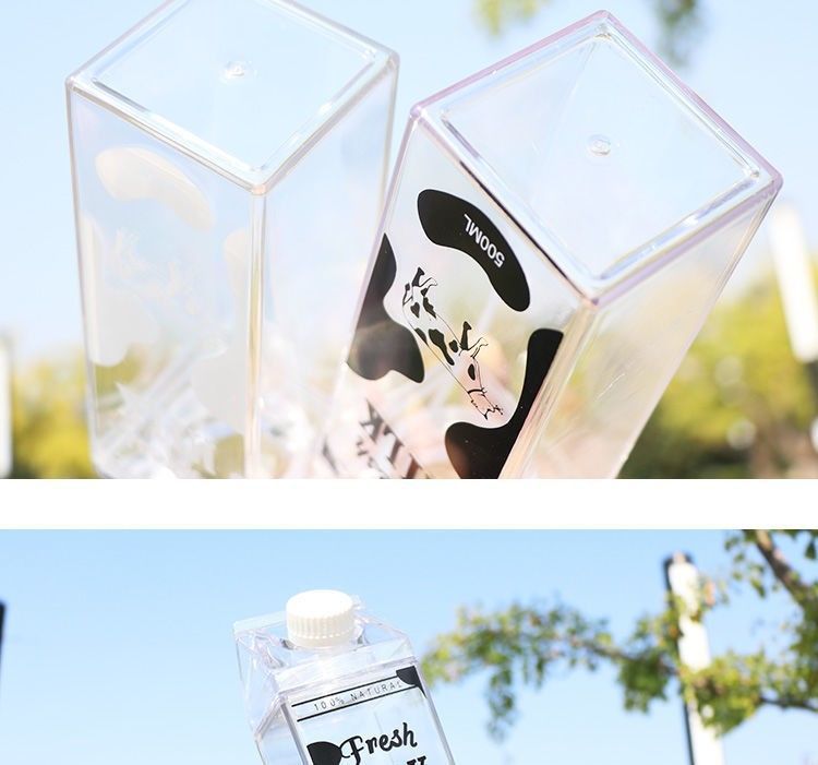 创意牛奶盒造型水杯韩版小清新少女心随手杯学生便携新疆专链详情6