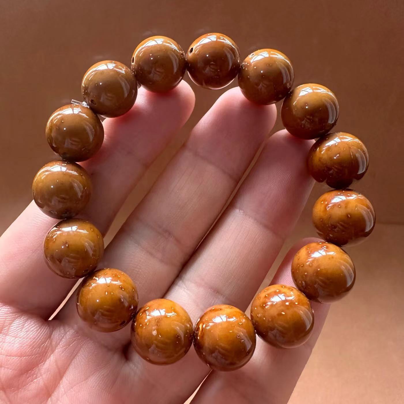 Purple Gold Rat Bracelet, Purple Gold wealth-attracting Rat Bodhi cultural Play bracelet, round and polished easy plate cultural play Buddhist prayer beads manufacturer wholesale pic 11