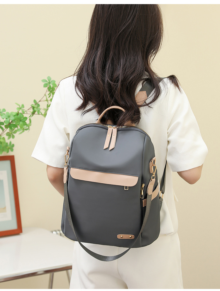 2024新款双肩包牛津布女士背包女韩版防泼水时尚斜跨包大容量潮包详情20