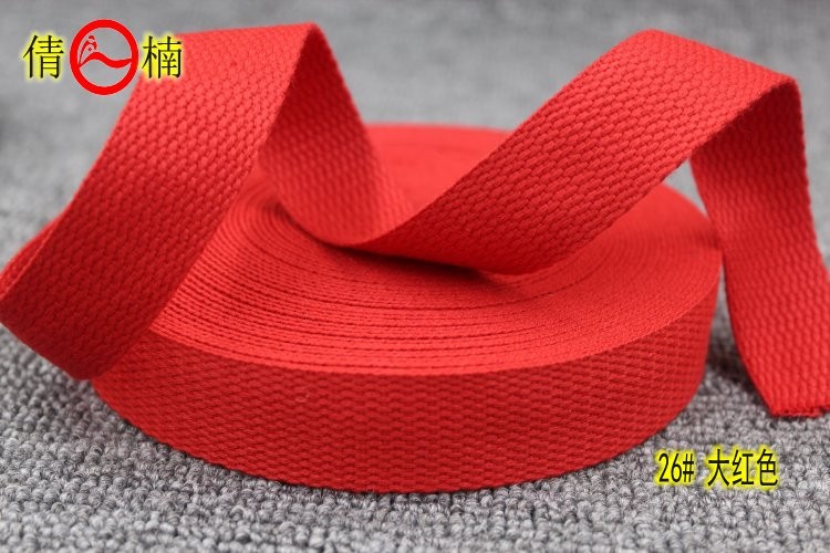 Factory direct supply and in stock: 25mm wide black and white colored cotton woven straps, canvas belts, luggage, hand-held shoulder straps, binding straps, clothing, shoes, hats, decorative accessories pic 19