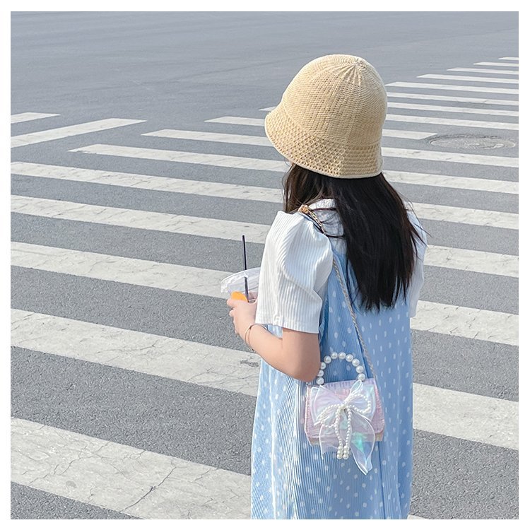 可爱女童斜挎包小香风时尚儿童手提斜背包包公主淑女珍珠包单肩包详情69