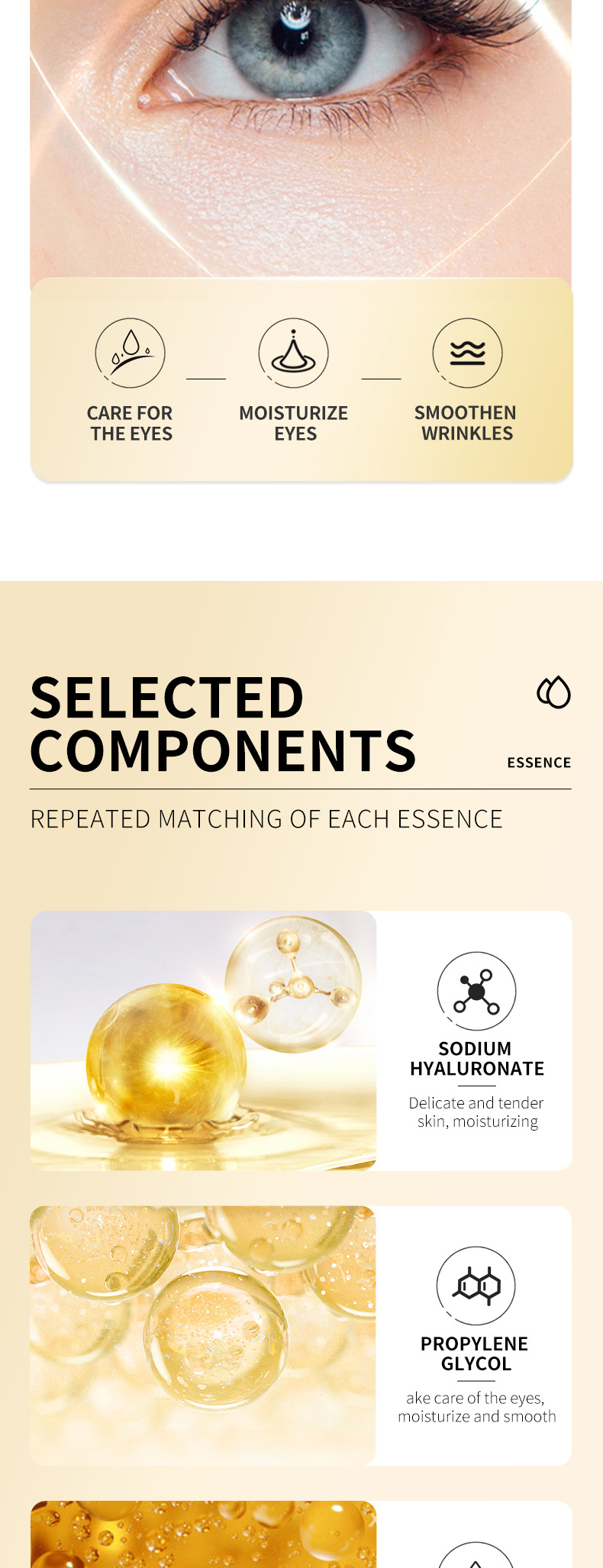 All-english retinol Rolling Eye cream SADOER Rolling Massage Eye essence cross-border foreign trade live streaming wholesale pic 5