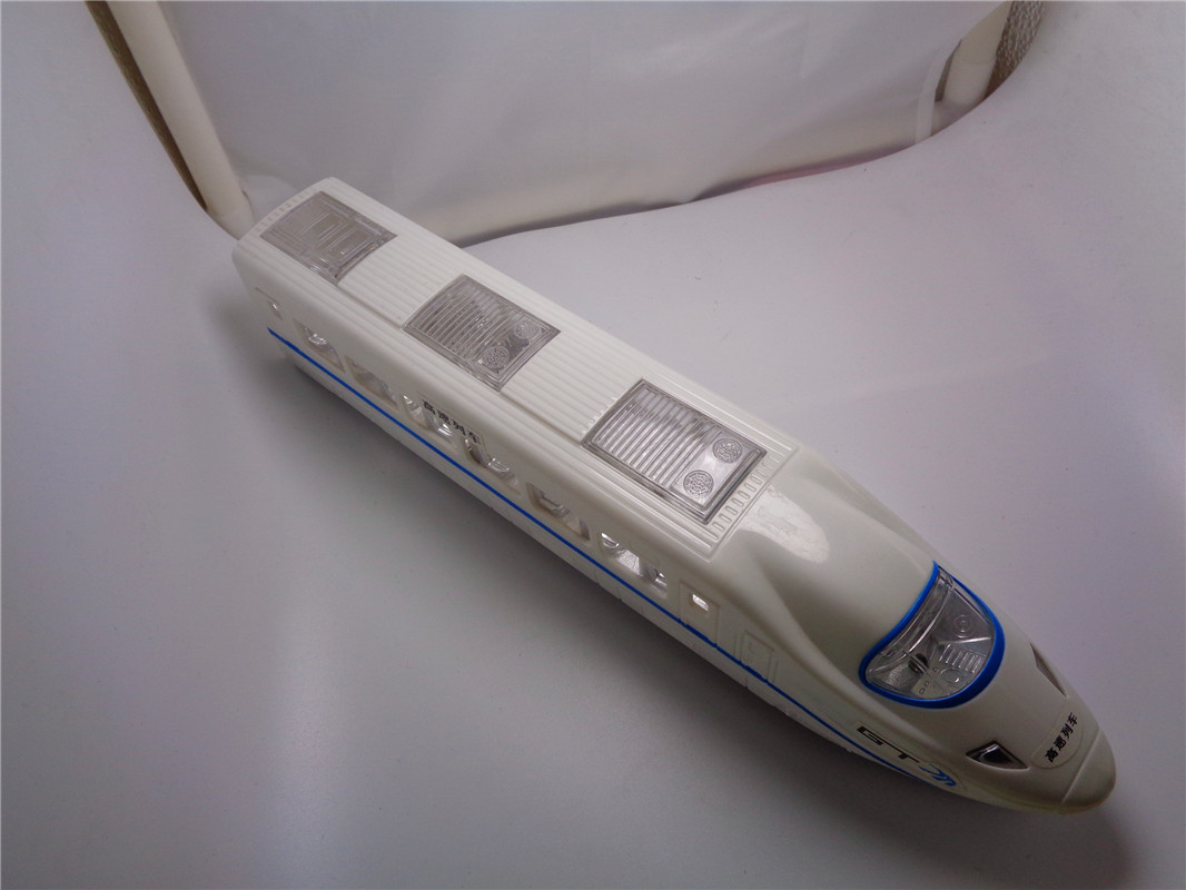 The best-selling LED simulation train of the Harmony high-speed train and electric train model of the seven-color music luminous toy pic 2
