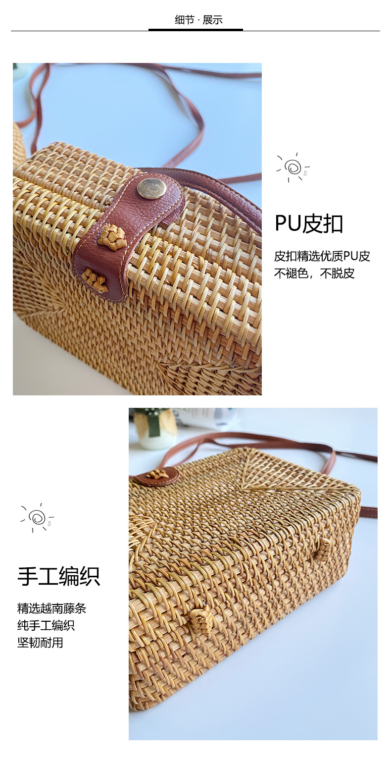 批发藤编包ins女式编织手工包篮子复古文艺手工单肩编织包详情16