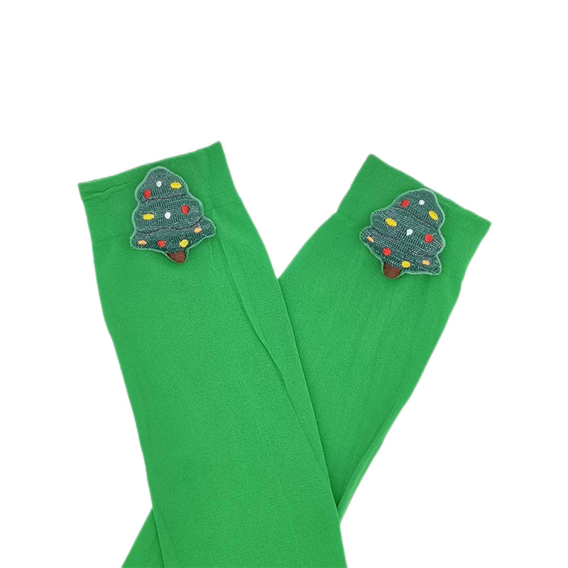 Suministro de fábrica calcetines de navidad ropa de fiesta accesorios calcetines de navidad sobre la rodilla medias de arco pic 21