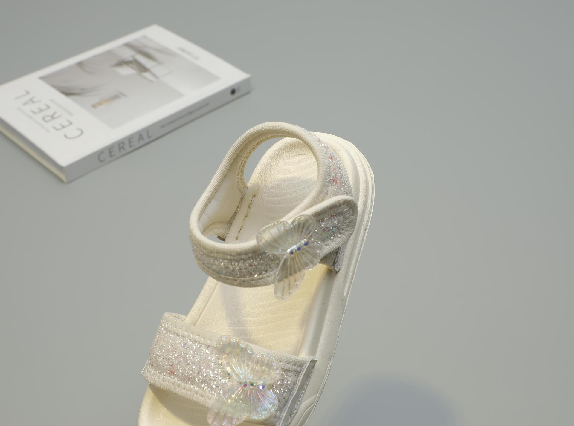 Niñas sandalias verano 2024 nuevo niño zapatos de suela suave niña antideslizante playa zapatos de verano peep toe pic 15