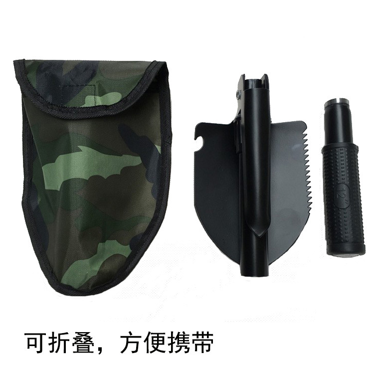 厂价批发多功能工兵铲救生铁锹野营铲子 折叠铲 车载小号户外防身详情56