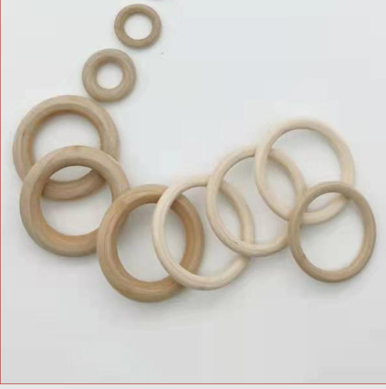 Factory direct supply diy accessories: natural wood color circular ring, hanging ring, hand-held handbag accessories, wooden rings and wooden rings pic 7