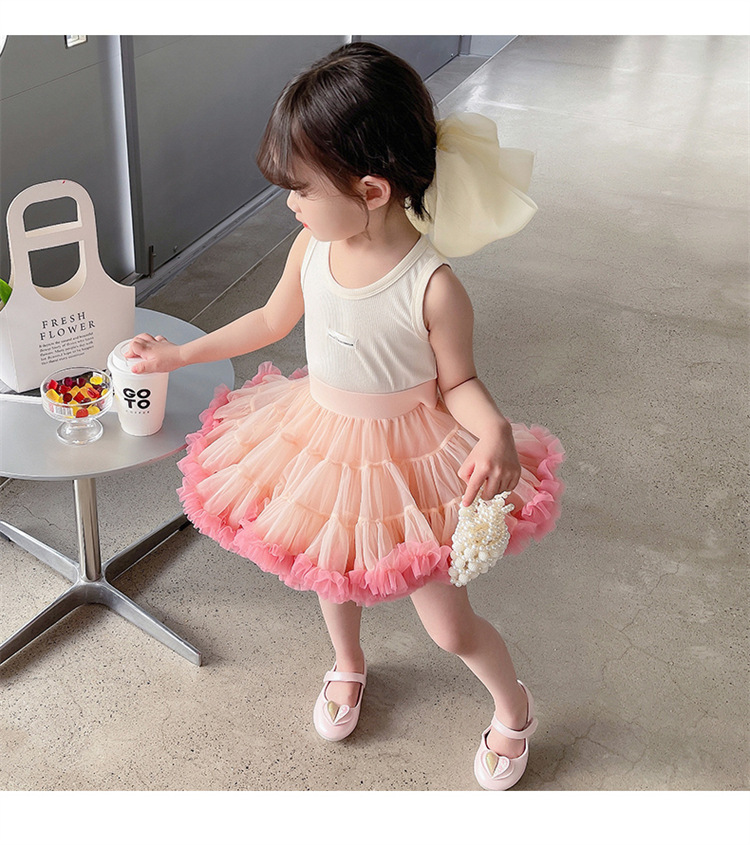 2024新款tutu裙半身裙儿童蓬蓬裙凸凸裙二代加蓬款女孩蛋糕裙子详情19