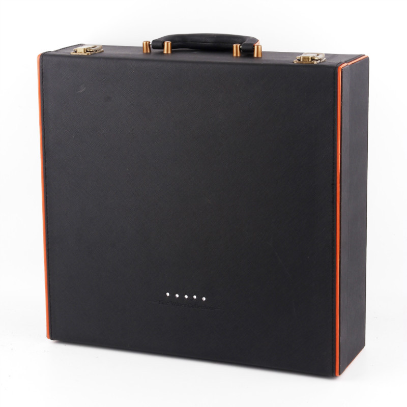 Zhuocheng four-bottle red wine box, Diamond box, red wine gift box, double red wine box, wine box packaging pic 1