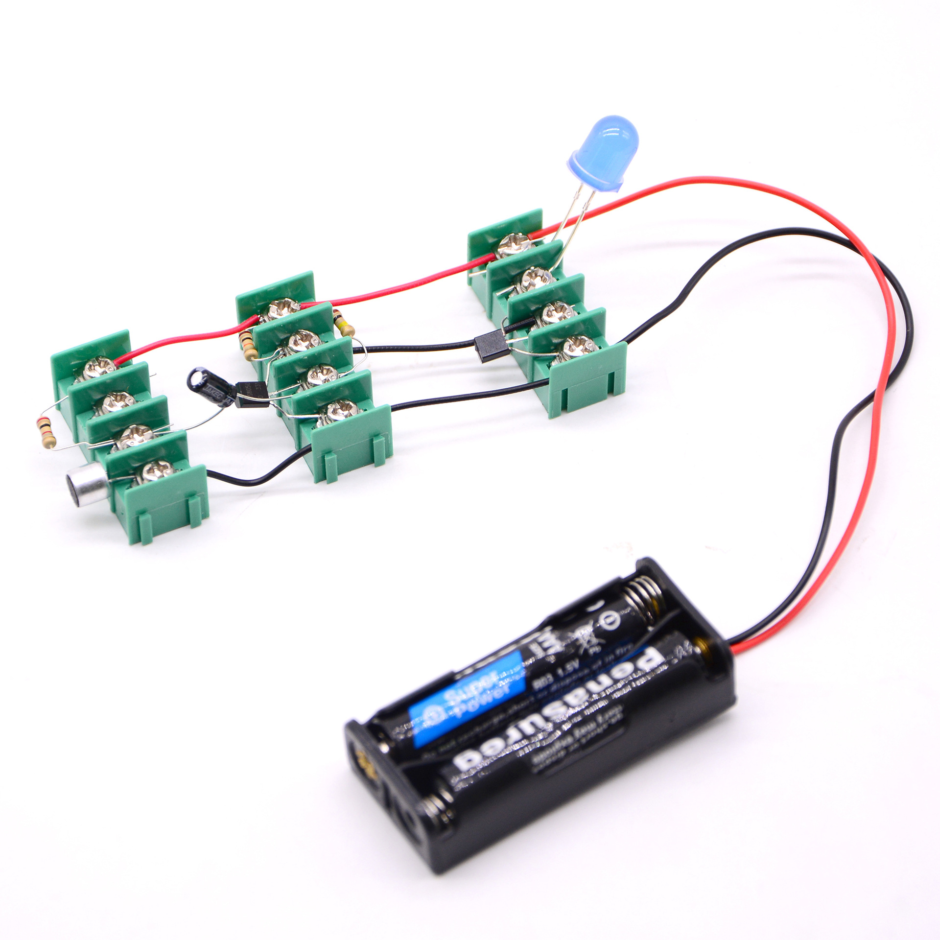 DIY voice-controlled rhythm light STEM laboratory science and technology small creations and inventions Circuit link teaching AIDS pic 6