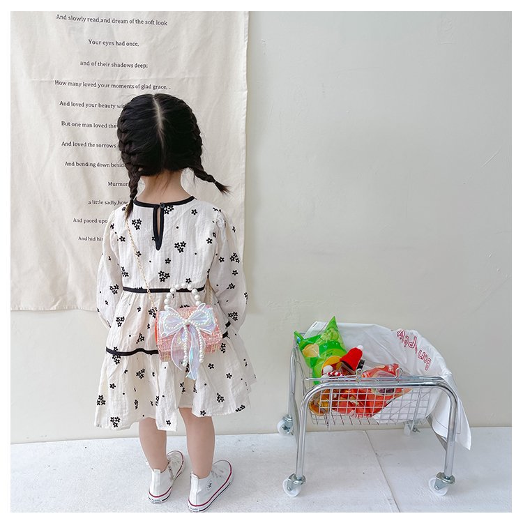 可爱女童斜挎包小香风时尚儿童手提斜背包包公主淑女珍珠包单肩包详情54