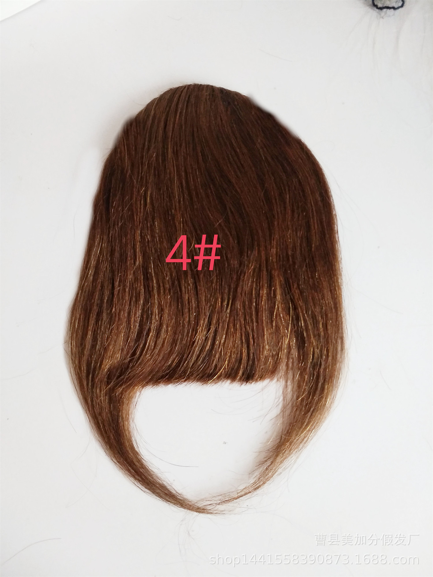 Triangular bangs, real hair bangs, real hair strands, foreign trade bangs, even bangs, real hair strands, foreign trade products pic 2