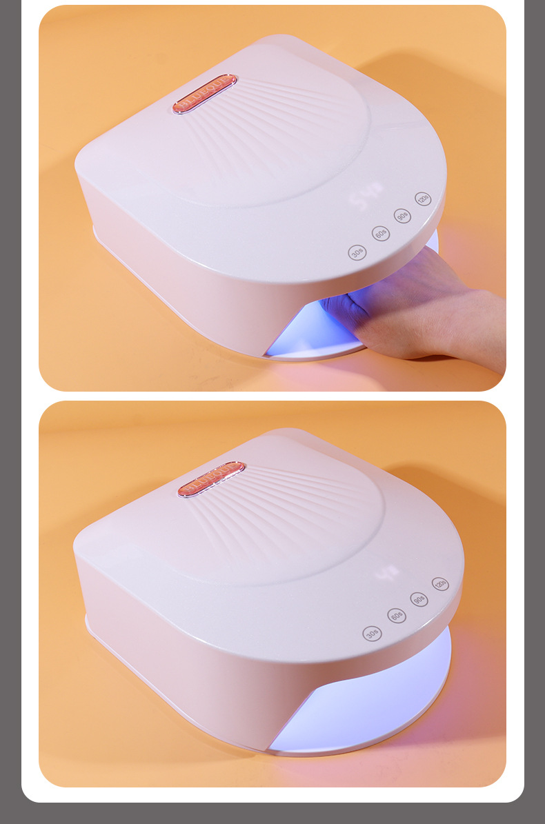 BQV18 rechargeable nail lamp, 192w phototherapy machine, quick-drying LED baking lamp, UV nail dryer, wearable rechargeable model pic 12