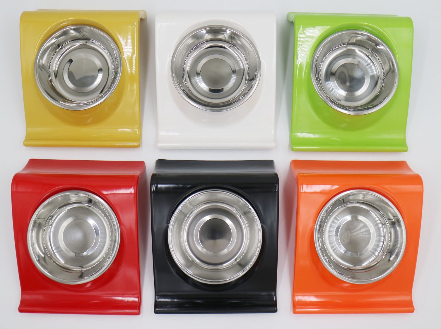 New melamine dog bowl, square and colorful pet food bowl, cat bowl, pet supplies pic 6