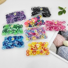 Wholesale of large colored towel loops, seamless adult rubber bands, high-elasticity ponytail tie, hair bands, headwear and hair ties pic 7
