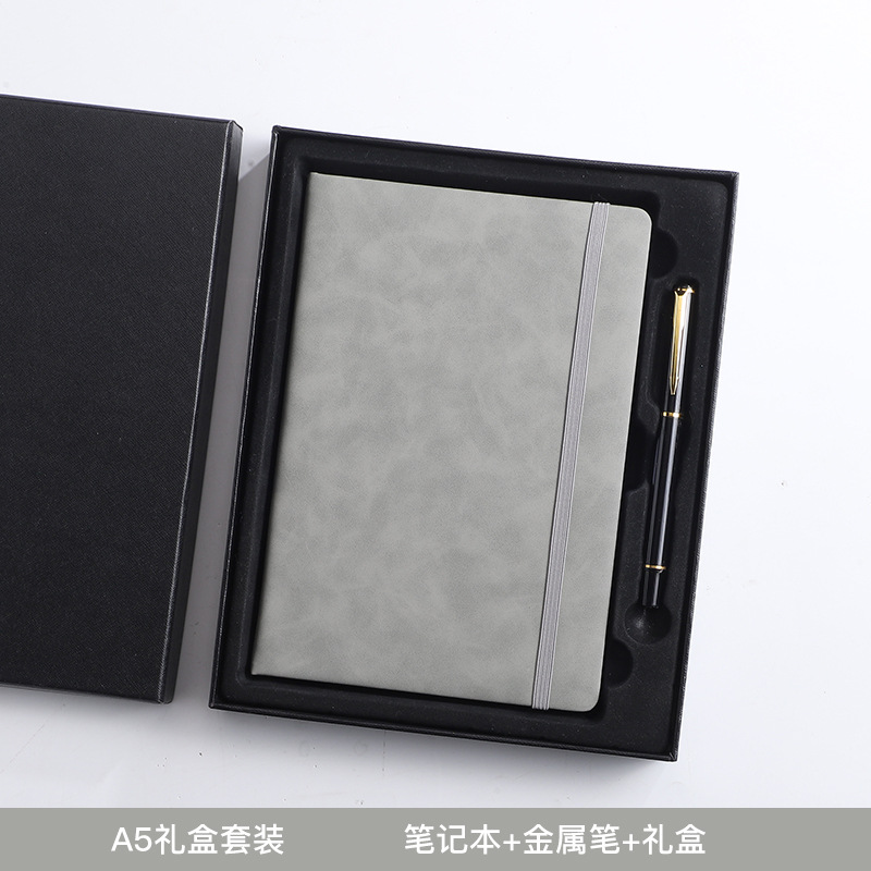 新款现货A5商务仿皮PU松紧带笔记本厂家批发简约时尚学生日记本详情15