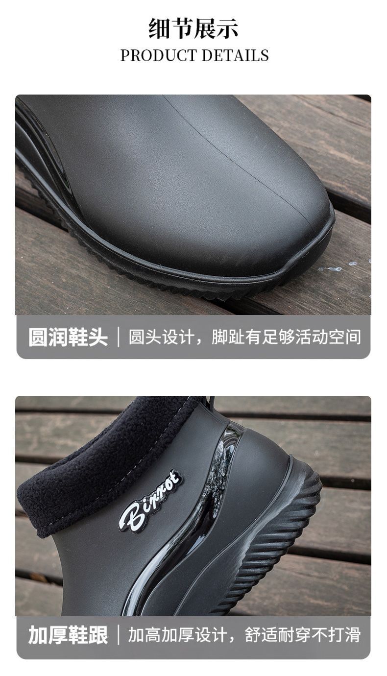 一件代发2024春秋雨鞋水鞋低帮防水雨靴情侣防滑男女士钓鱼胶鞋详情8