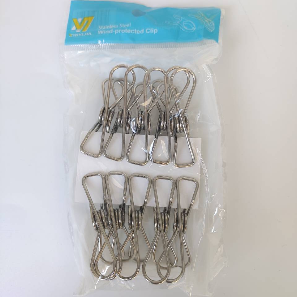 Bagged wire clips, steel wire clips, stainless steel clips, storage clips, sealing clips, garment clips, sock clips, winding clips, 2-yuan store supply pic 14