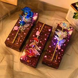 三八节花束礼盒pvc礼盒金箔香皂花礼物店庆赠品毕业季七夕节礼物详情10