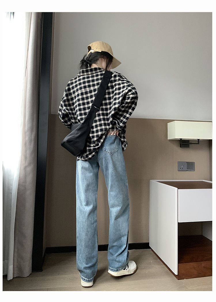 高腰阔腿牛仔裤女2022年夏季薄款显瘦百搭垂感直筒拖地裤子辣妹潮详情23