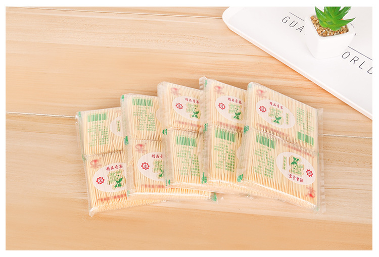 Hotels, restaurants, eateries, disposable toothpick manufacturers, natural and environmentally friendly bamboo double-ended toothpicks, fine toothpicks pic 8
