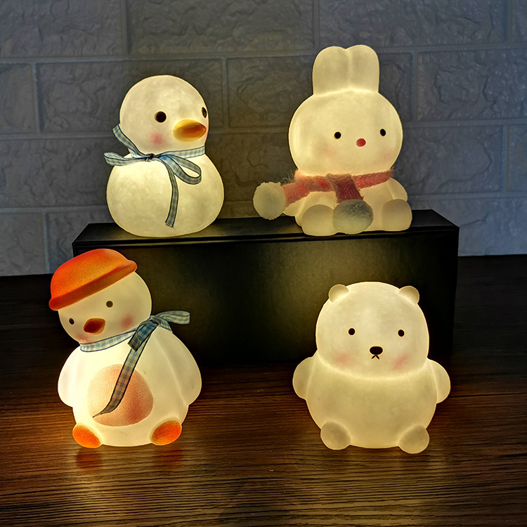 Cross-border e-commerce vinyl night lights, creative dormitory bedroom night lights, bedside ornaments in the room, night market street stall gifts pic 1